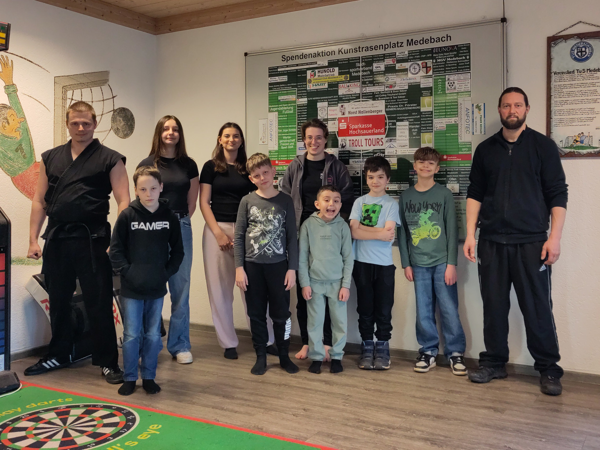 Gruppenfoto mit unseren Schülern in Medebach